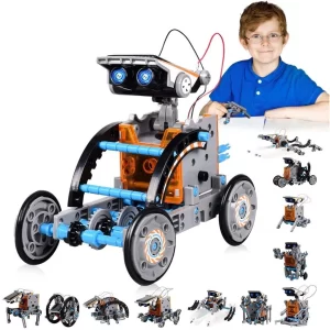 BRINQUEDOS EDUCATIVOS PARA CRIANÇAS BRINQUEDO DE ROBÔ 13 EM 1 MOVIDO A ENERGIA SOLAR